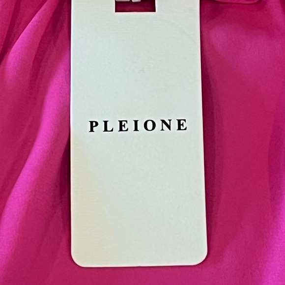PLEIONE RUFFLE FRONT BABYDOLL SWING BLOUSE IN PINK NWT WOMEN'S SIZE MEDIUM‎ - Picture 7 of 10